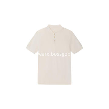 Men's Knitted Short Sleeve Button Down Shirts